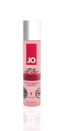 Гель для оральних пестощів System JO Oral Delight — Strawberry Sensation (30 мл), ефект холод-тепло