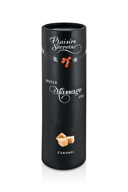 Массажное масло Plaisirs Secrets Caramel (59 мл) с афродизиаками, съедобное, подарочная упаковка
