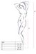 Эротические колготки-бодистокинг Passion S018 white, имитация чулок с вертикальными полосками и пояс