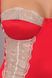 Сорочка приталенная с чашечками LORAINE CHEMISE red - Passion Exclusive, трусики, Красный, S\M