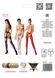 Эротические колготки-бодистокинг Passion S023 red, имитация чулок с секси ромбами и пояском, Универсальный