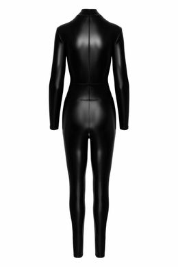 Комбінезон Noir Handmade F319 Caged wetlook catsuit with zippers and ring - 3XL