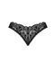 Мереживні стрінги Obsessive Donna Dream crotchless thong XS/S Black, відкритий доступ