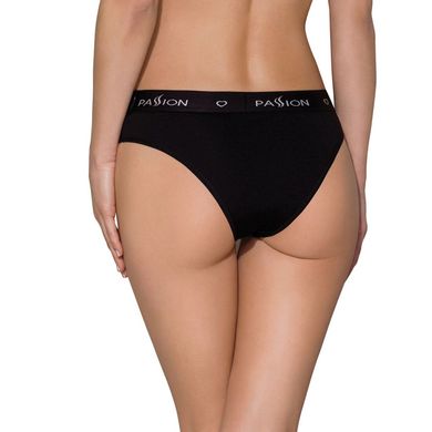 Трусики-слипы из хлопка с эластаном Passion PS004 PANTIES, black, Черный, XL