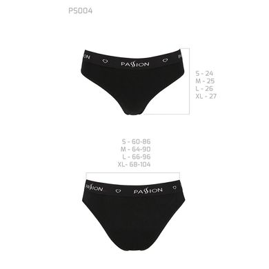 Трусики-слипы из хлопка с эластаном Passion PS004 PANTIES, black, Черный, XL