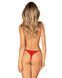 Трусики з доступом Obsessive Ingridia crotchless thong XL/2XL, червоні