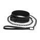 Нашийник з повідцем Bedroom Fantasies: Faux Leather Collar & Chain