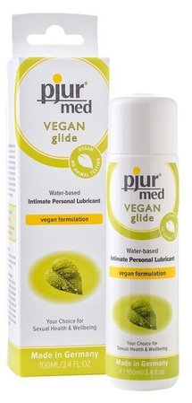 Лубрикант на водной основе pjur MED Vegan glide 100 мл - только веганские ингридиенты