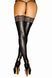 Чулки с мокрым эффектом Noir Handmade F135 Powerwetlook stockings, 3XL, без мысков