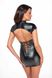 Платье Noir Handmade F309 Fantasy wetlook mini dress with lace up back, 3XL