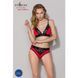 Трусики з широкою резинкою і мереживом Passion PS001 PANTIES XL, red-black