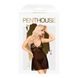 Мини-платье с кружевным лифом и стрингами Penthouse - Bedtime Story Black M/L