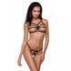 Трусики стрінги зі стреп Passion Exclusive ARMANDA THONG XXL/XXXL, black