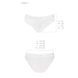 Трусики с широкой резинкой и кружевом Passion PS001 PANTIES S, white