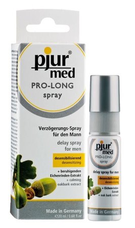 Пролонгирующий спрей pjur MED Prolong Spray 20 мл с натуральным экстрактом дубовой коры и пантенолом