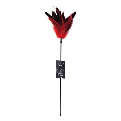 Лоскітка з пером півня Art of Sex &ndash; Feather Paddle, червона