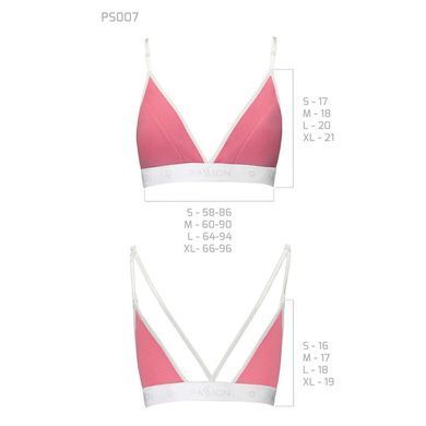 Спортивный топ с двойными бретелями Passion PS007 TOP XL, pink