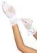 Короткі рукавички Leg Avenue Floral lace wristlength gloves White