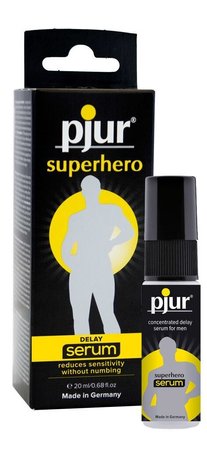 Пролонгирующий гель pjur Superhero Serum 20 мл, создает невидимую пленку снижающую чувствительность