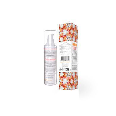 Масажна олія EXSENS Organic White Peach 50мл розігріває, без цукру, без парабенів, їстівна