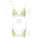 Спортивний топ з подвійними бретелями Passion PS007 TOP, yellow, Светло-желтый, L