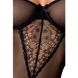 Розпродаж!!! Корсет з пажами VELIA CORSET black Passion Exclusive, трусики, напівпрозорий, Чорний, XXL/XXXL