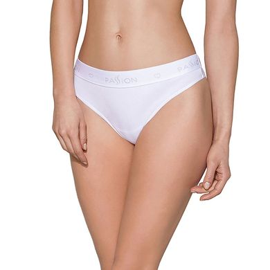 Трусики-бразиліана з бавовни Passion PS005 PANTIES, white, Білий