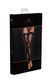 Чулки без мыска Noir Handmade F243 Tulle stockings with patterned flock embroidery, L