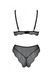 Комплект Passion AMBERLY SET black, XXL/XXXL, бралетт и трусики бразилиана