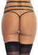 Пояс для чулок из стреп Leg Avenue Strappy Rhinestone Garterbelt Black One Size, стразы