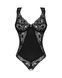 Кружевное боди Obsessive Donna Dream crotchless teddy M/L Black, открытый доступ