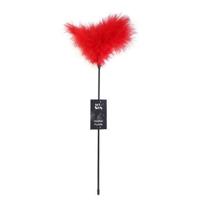 Лоскітка з пером індика Art of Sex &ndash; Feather Paddle, червона