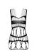 Бодістокінг-сукня Passion BS089 white, міні, плетіння у вигляді павутини