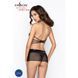 Прозрачная сорочка с открытой спиной Passion MARESOL CHEMISE S/M, black, трусики