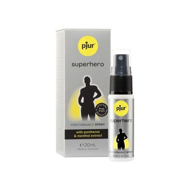 Пролонгирующий спрей pjur Superhero Spray 20 мл, впитывается в кожу, натуральные компоненты