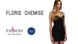 Сорочка приталенная с чашечками FLORIS CHEMISE black - Passion Exclusive, трусики, Черный, L\XL