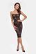 Платье Noir Handmade F301 Catalyst, 3XL, black, миди, кружево, открытые плечи, шнуровка на спине