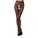 Эротические колготки-бодистокинг Passion S010 black, с доступом, геометрический рисунок