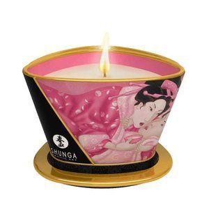 Масажна свічка Shunga Massage Candle &ndash; Rose Petals (170 мл) з афродизіаками