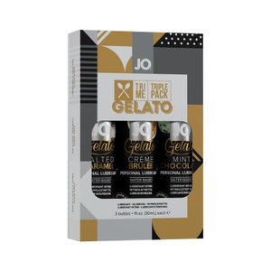 Набор System JO Tri-Me Triple Pack - Gelato (3 х 30 мл) три разных вкуса серии Джелато