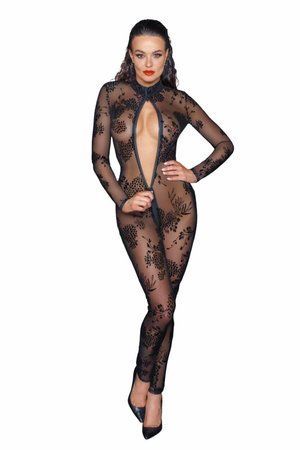 Сетчатый бодистокинг Noir Handmade F237 Long tulle overall, 3XL