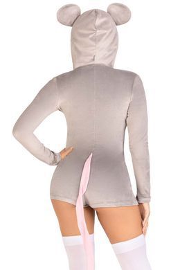Комбинезон-костюм мышки Leg Avenue Comfy Mouse XS, с капюшоном