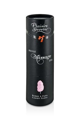 Масажна олія Plaisirs secrets Candy Floss (59 мл) з афродизіаками, їстівна, подарункова упаковка
