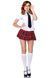 Еротичний костюм школярки Leg Avenue Private School Sweetie S, сорочка, спідниця, краватка, оправа