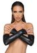 Митенки Noir Handmade F213 Elastic eco leather fingerless gloves, L