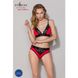 Эластичный топ с кружевом Passion PS001 TOP, red-black, XL