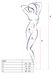 Еротичні колготки-бодістокінг Passion S021 white, в крупну сітку з високим паском