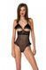Еротичне боді Passion DOLLY BODY, XXL/XXXL, black, з відкритими чашками