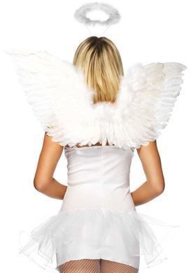 (SALE) Набір аксесуарів &laquo;Ангел&raquo; Leg Avenue Angel Accessory Kit, крильця з пір&rsquo;я, німб