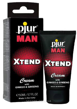 Крем для пениса стимулирующий pjur MAN Xtend Cream 50 ml, с экстрактом гинкго и женьшеня